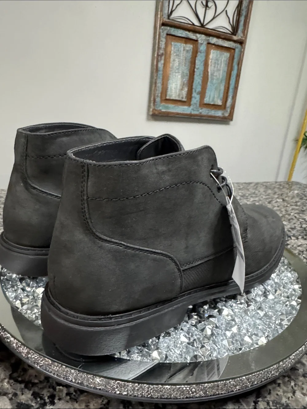 Nautica Men's Black Chukka Boot - Sleek Lace-Up Casual NEW 13